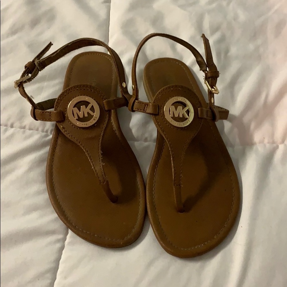 Michael Kors Leather flat sandals